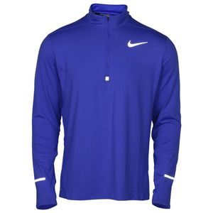 Nike Men's Small NIKE Dri-Fit Element 1/2 Zip Running Top 904946-442 GAME ROYAL